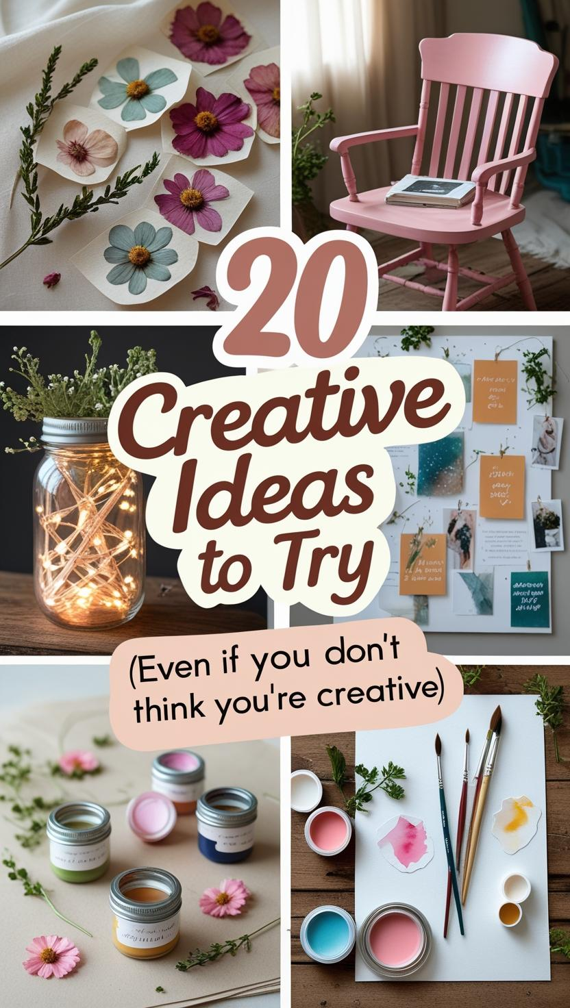 20 Creative Ideas to Try (Even If You Don’t Think You’re Creative)